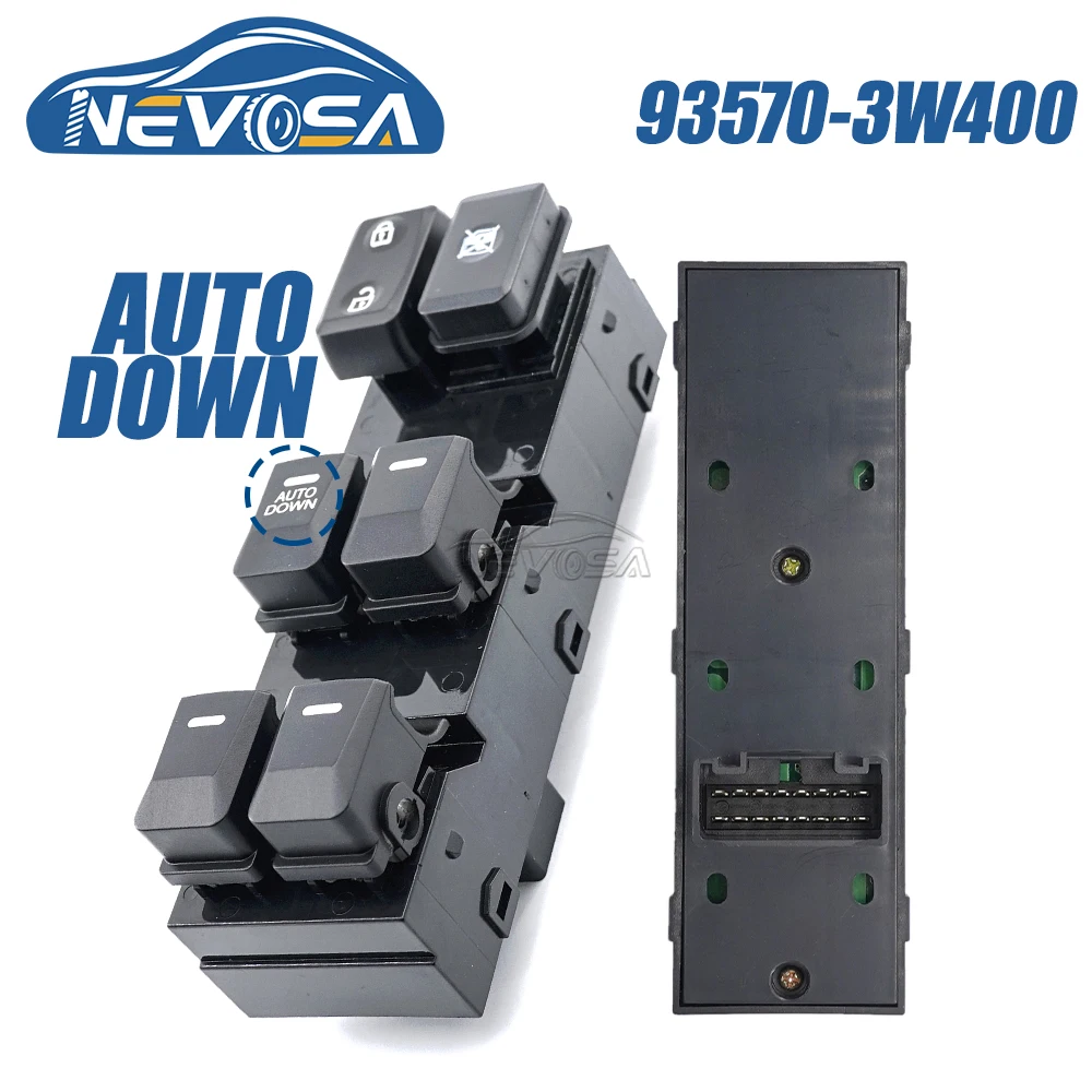 Фото Nevosa 93570 - 3W450 93570 - 3W000 93570 - 3W000 93575 - 1H000 Kia Sport Переключатель переднего левого окна задняя главная кнопка 2011 2012 2013 2014 2015 №3