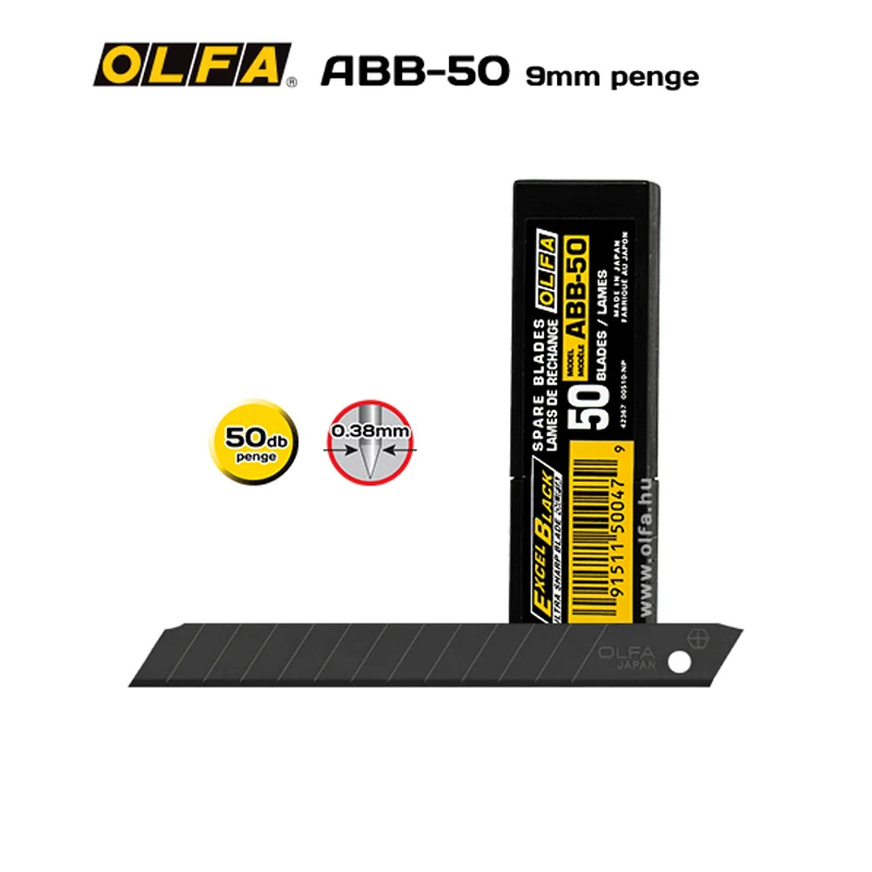 Olfa ABB-50 9 мм UltraSharp Черное лезвие 50 шт. в упаковке виниловые автомобильные наклейки |