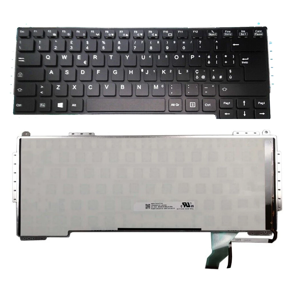 Фото Клавиатура KBHUB Italy IT для Fujitsu S904 S935 T904 T935 T936 U904 CP660837-01 с подсветкой №2