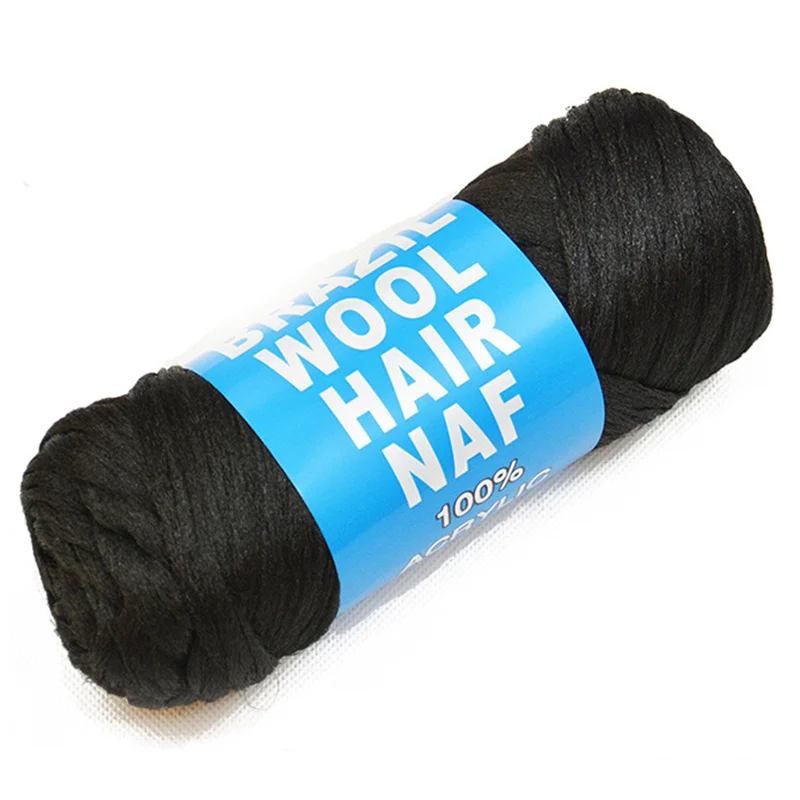 70 г/шар Бразильская шерстяная пряжа для плетения африканский парик
