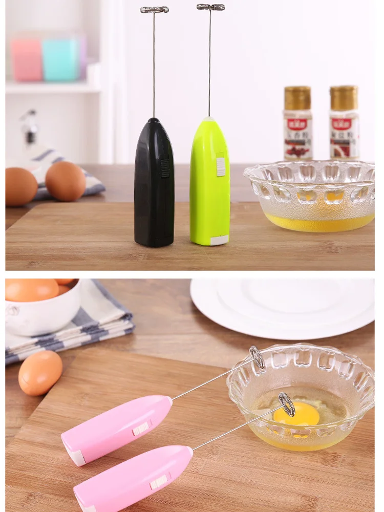 Электрический Ручной Мини-блендер из нержавеющей стали для взбивания яиц