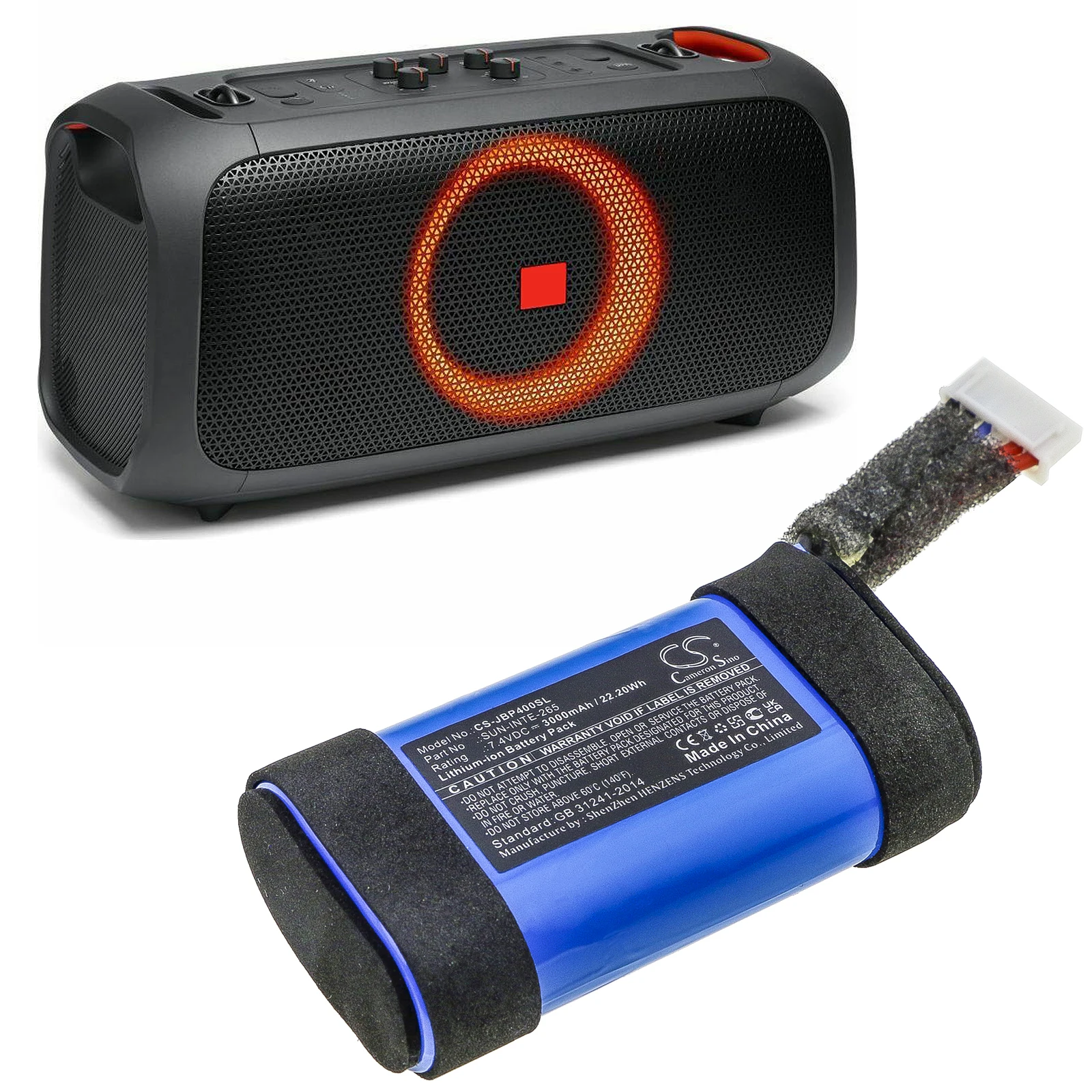 

CS 3000mAh Battery For JBL SUN-INTE-265 PartyBox On-The-Go