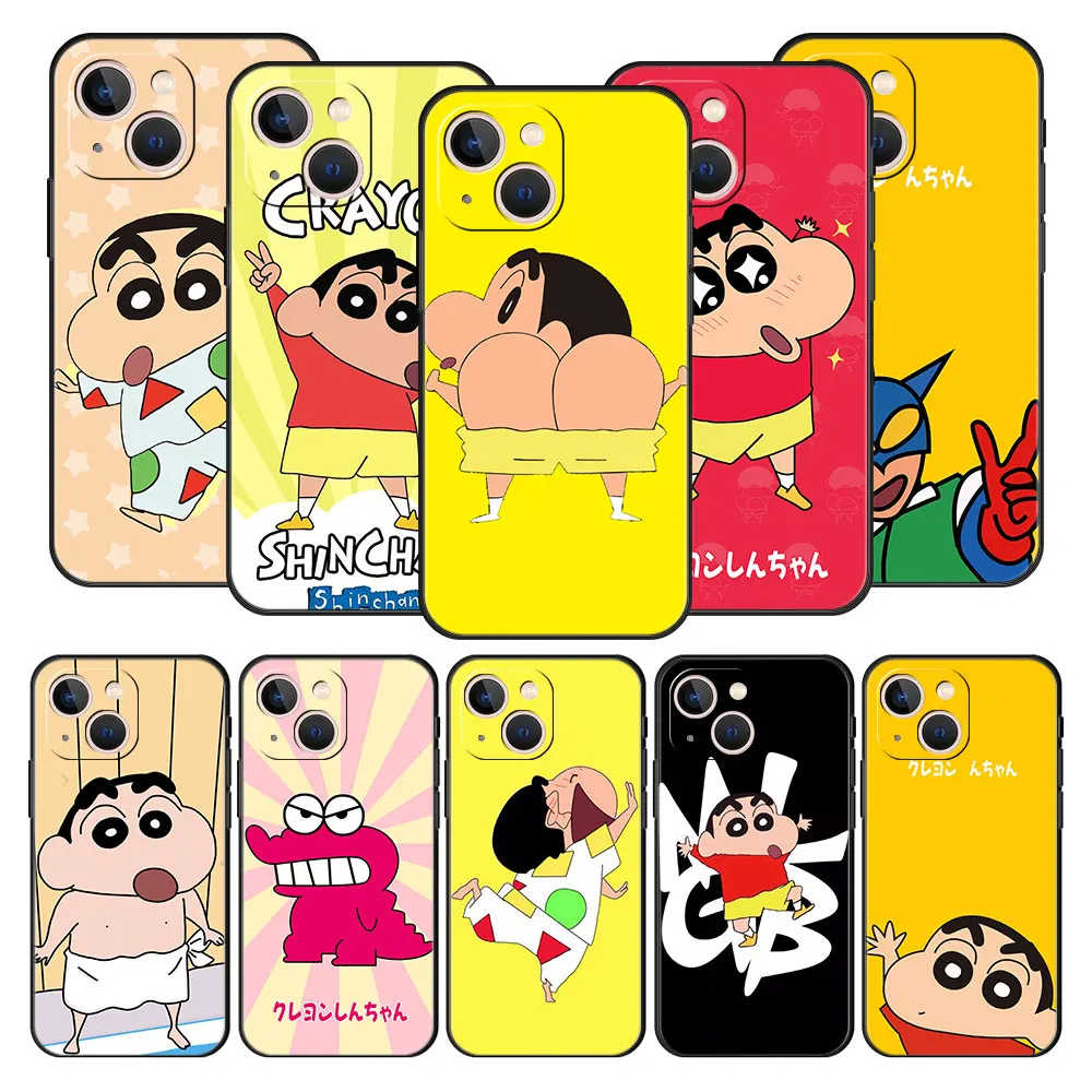 

Phone Case Cover for Oppo A53s F19 A53 A74 A93 A54 A16s A15s A31 Shell Original Silicone Luxury Armor Crayon Shin-Chan Cartoon