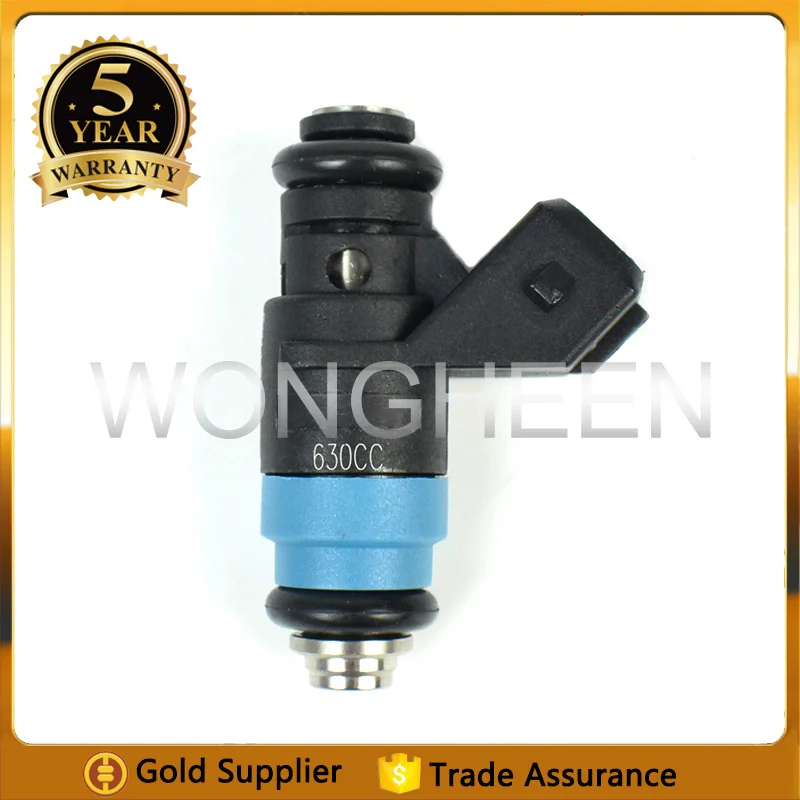 Фото Топливные форсунки FI114962 107962, 4 шт., для Siemens Deka 630CC 60lb, бензиновые, короткодействующие, с высоким импедансом, сопло Bico №4
