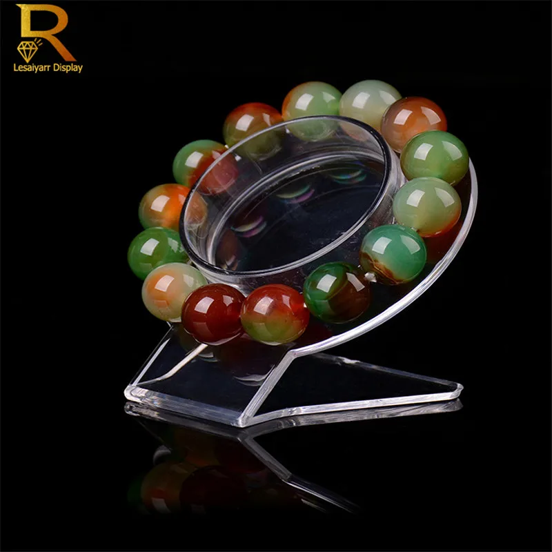Оптовая продажа 10 шт Ясный Акриловый Витринный Шкаф Ювелирных изделий браслет