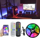 Светодиодная лента 50502835 1-20 м, гибкая лампа, USB, Bluetooth, Светодиодная лента, Диодная лента для TikTok светильник подсветильник ка для телевизора Вечерние