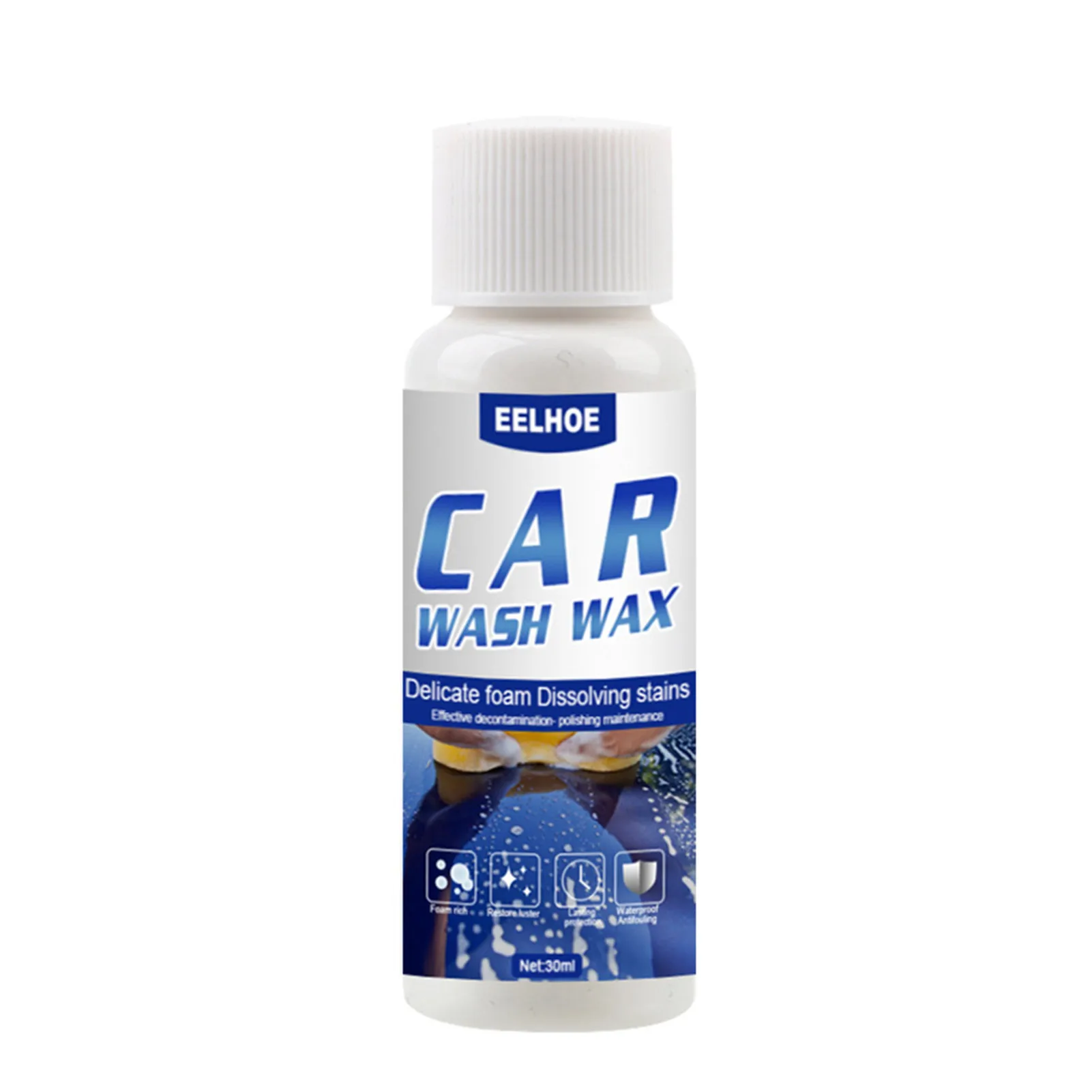 

Car Wash & Wax Agent Safe Formula Quick Cleaning Car Wash Wax Cuts Dirt Grime Grease Non-Toxic Waterproof Car Wax Polish Agent