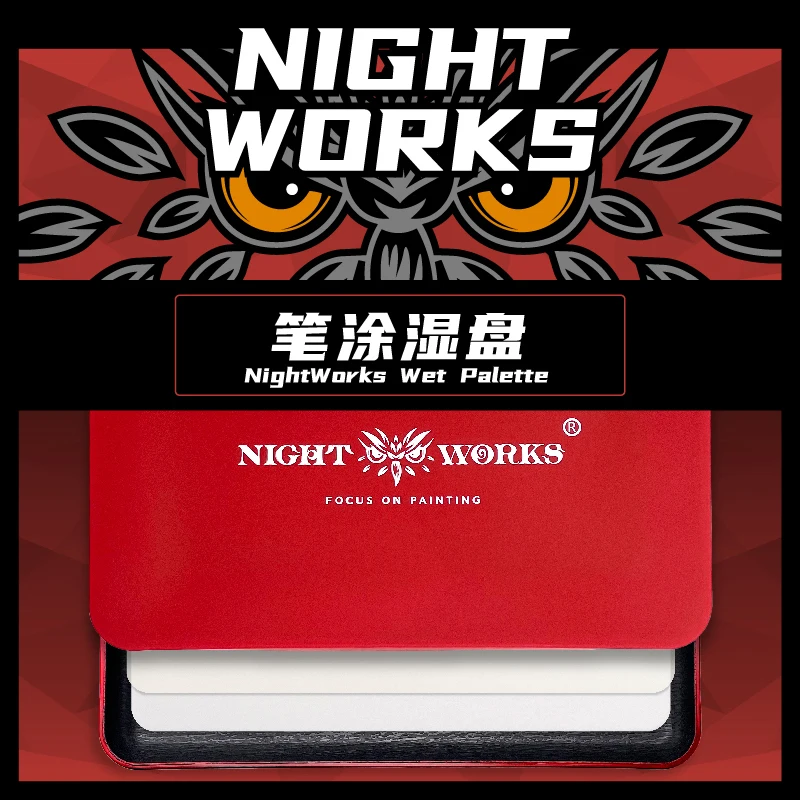 

Влажная коробка ручная роспись Миниатюрная модель цветная пигментная палитра прочная ручка 50 влажная бумага 1 губка высокое качество специ...