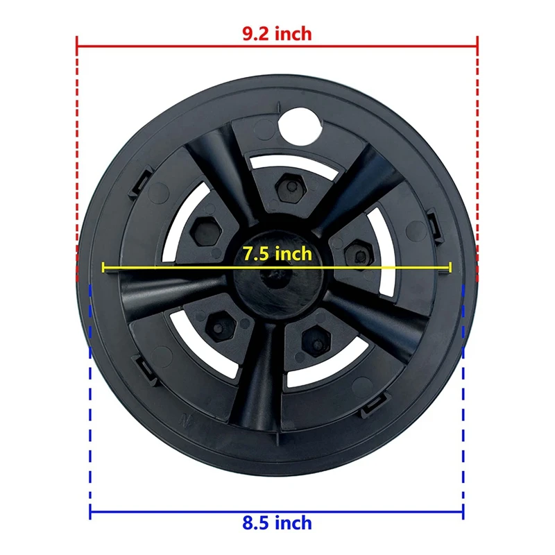 4 шт. 8 дюймов крышка на колесо тележки для гольфа