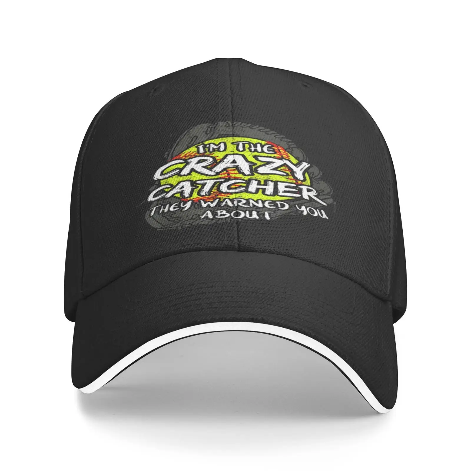 

I'M The Crazy Catcher They Warned Men's Caps Cap Male Summer Men's Hat Cap For Boy Cap Male Hat Male Winter Cap Man Summer Hat