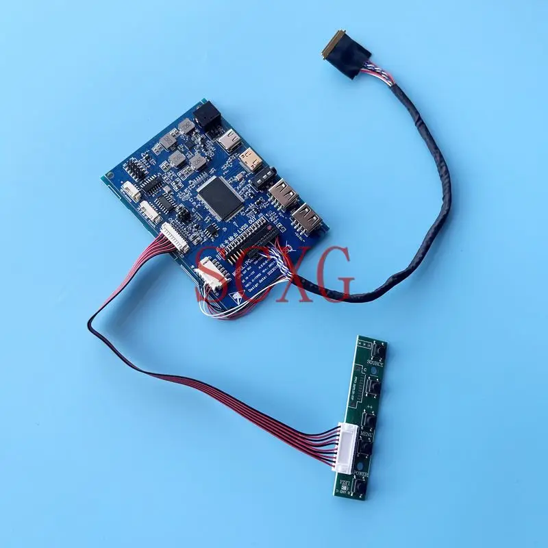 

For LP156WD1 15.6" PCB 862 Controller Driver Board LVDS 40 Pin Laptop Display 1600*900 DIY Kit 2-USB TYPE-C Mini HDMI-Compatible