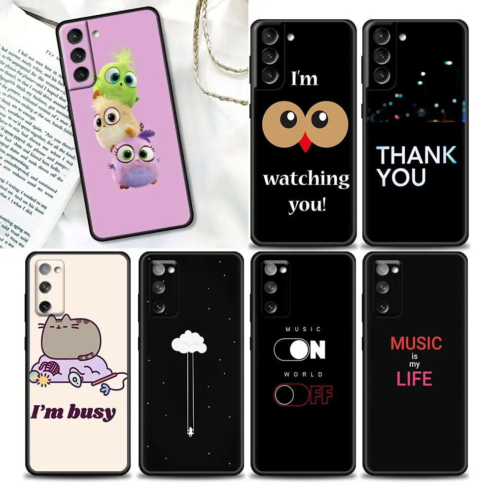 

Phone Case for Samsung S7 Edge 8 9 10 10E Plus Lite 20 Plus Ultra S21 FE Soft Silicone Cover Baby Cute Owl Lover Cartoon Candy