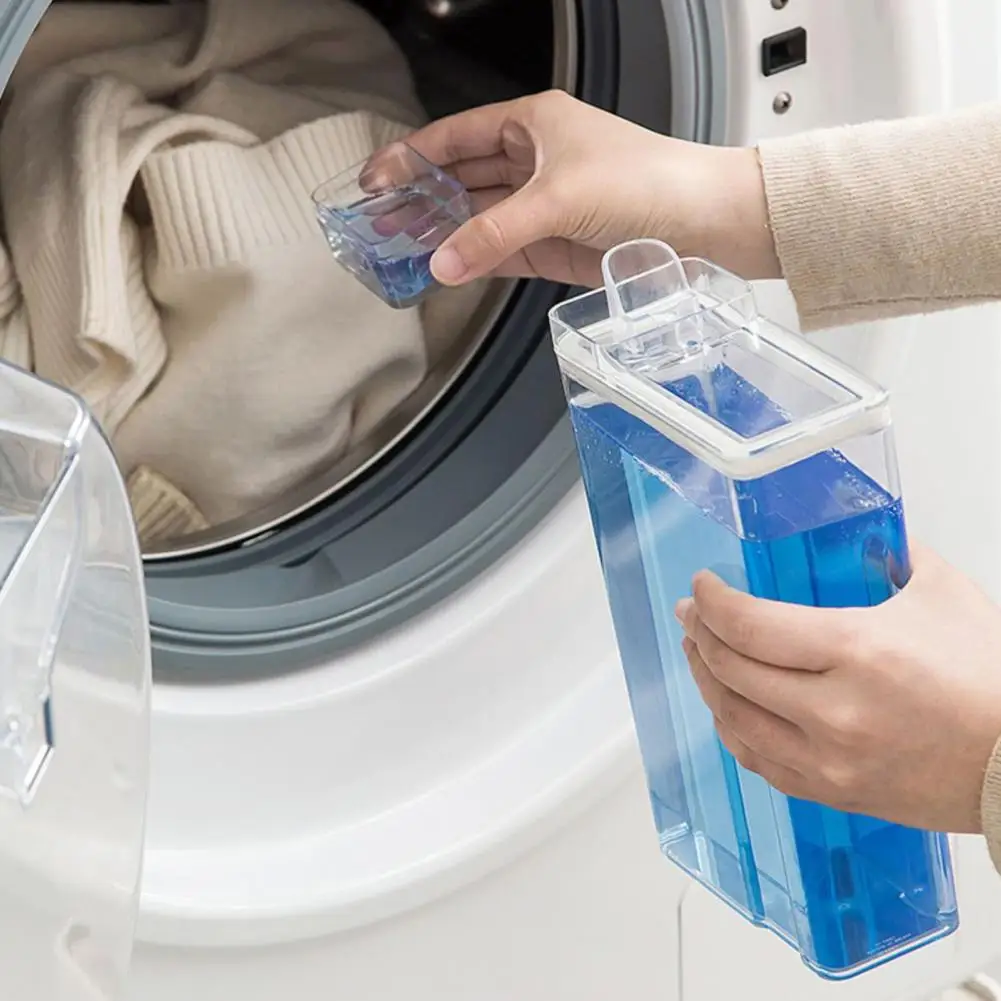 

Long Lasting Leakproof Reusable Wash Powder Softener Storage Box Multi-functional Laundry Detergent Bottle Bathroom Supplies