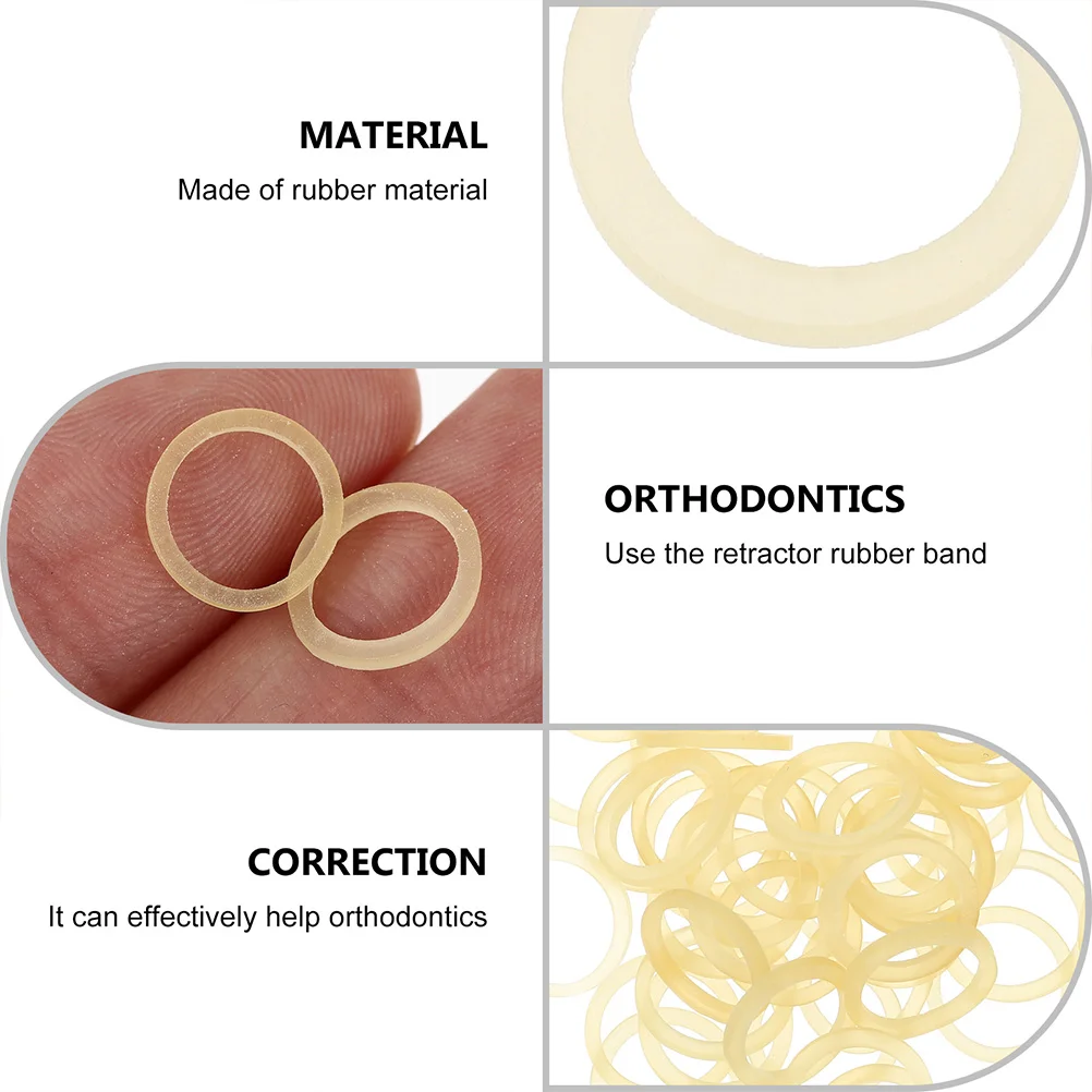 5 упаковок резиновых повязок для вытягивания зубов с ортодонтическими зазорами