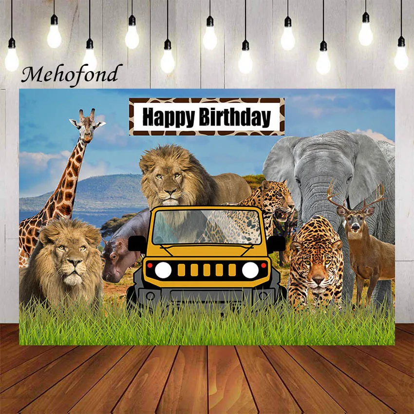 

Фотофон Mehofond с животными из джунглей и Африки