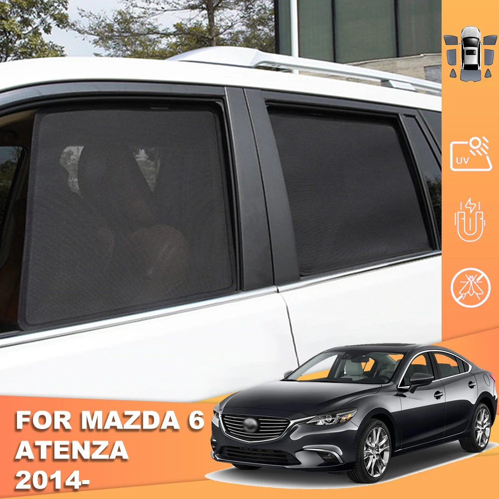 Автомобильный солнцезащитный козырек для Mazda 6 2014-2021 магнитная сетчатая рамка