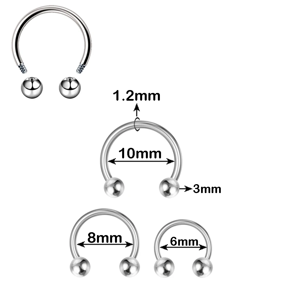 Серьги из нержавеющей стали для женщин Перфорация ушного хряща