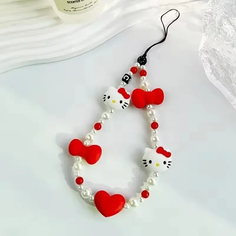 Чехол для телефона HelloKitty с рисунком Sanrio девочек чехол сердечком и бусинами