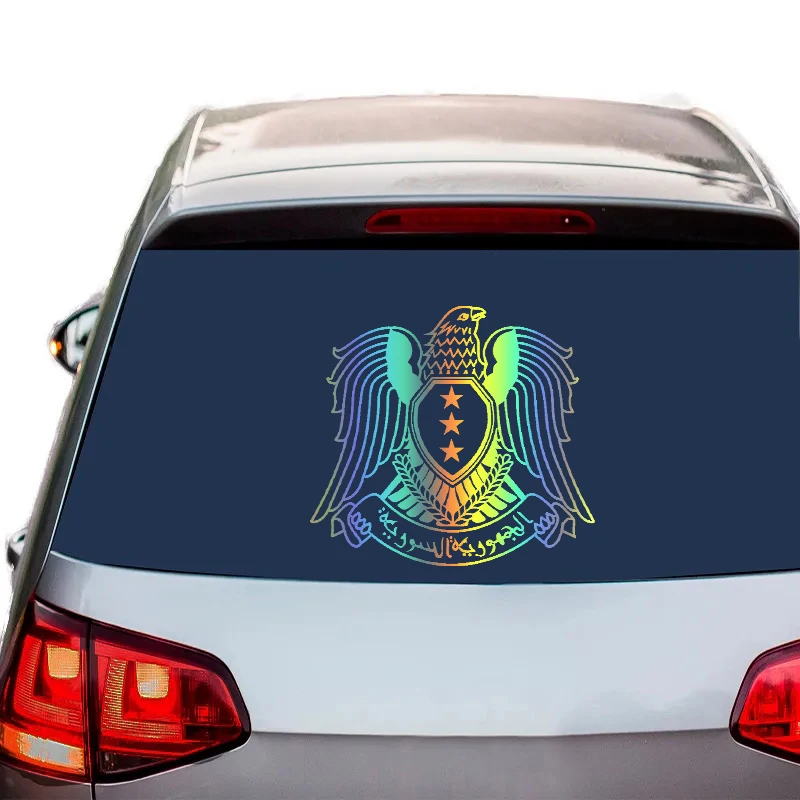 Виниловая наклейка герб Сирии стикер водонепроницаемые аксессуары на бампер