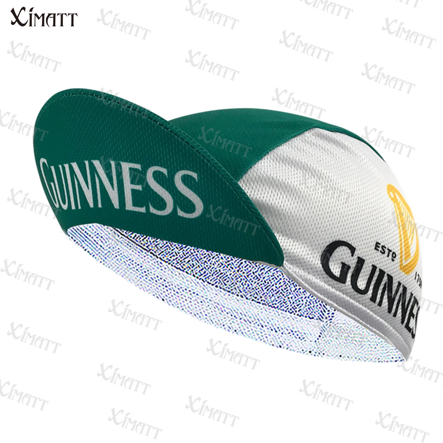 

Кепка для велоспорта XIMATT, Классическая Ретро-Кепка из полиэстера, серия «зеленые и белые буквы», легкая воздухопроницаемая летняя