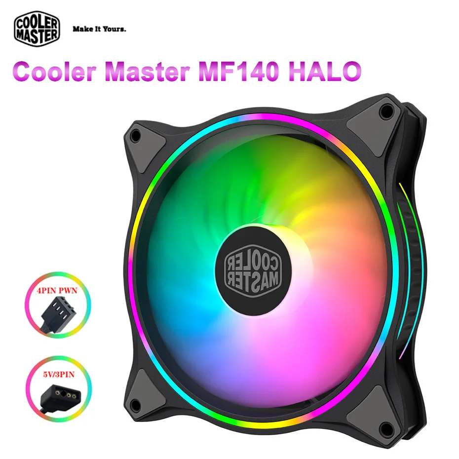 Master Mf140 Halo Argb 14cm Rgb 5v/3pin Computer Case Quiet 