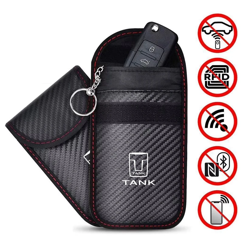 Чехол для ключей от автомобиля защитная сумка блокировки сигнала FOB аксессуары