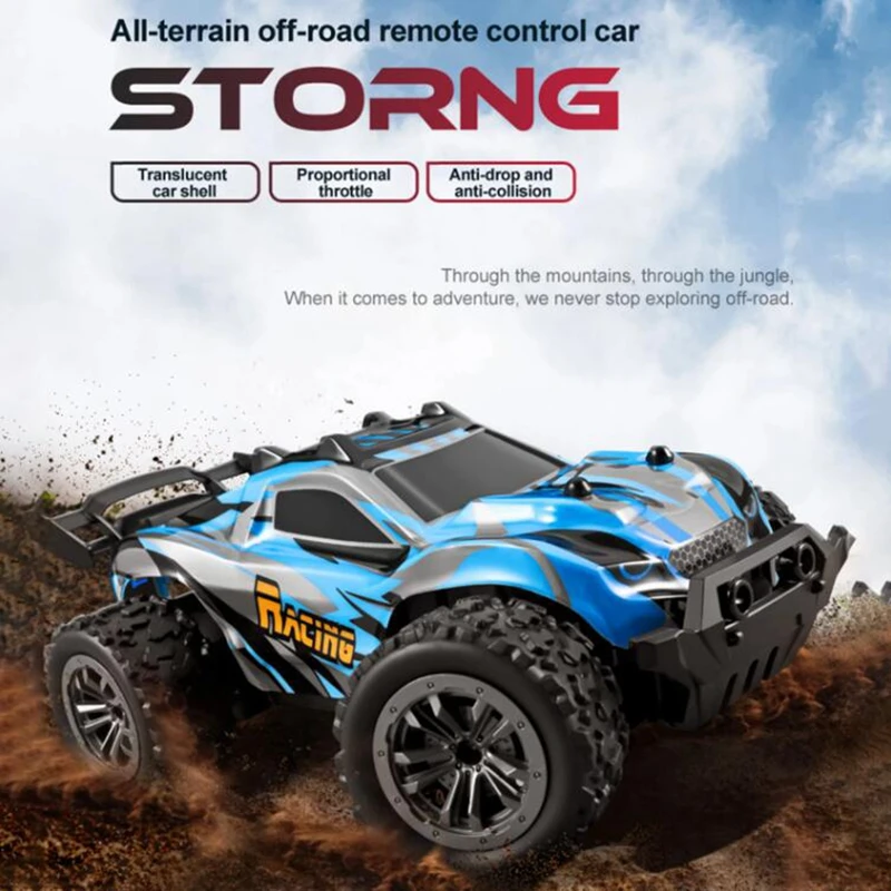 

2.4GHz Monster Truck 1/20 4WD RC Off Road Car 20km/h High Speed Toys for Kids Playing Holiday Birthday Party Gifts