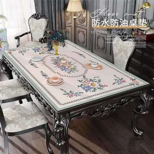 

High end luxury waterproof, oil resistant, scald resistant, and wash free tea and table mat rectangular leather