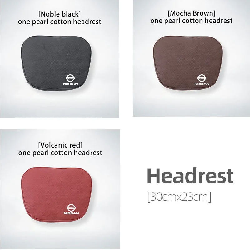 

Car Headrest Memory Foam Head Neck Pillow Seat Interior Supplies For Nissan Patrol Y62 X-trail Juke Y61 Leaf Cube Versa J11 J10