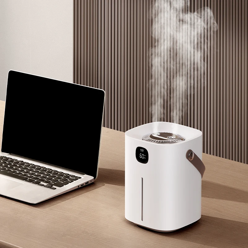 Mini Air Humidifier Wireless Rechargeable Antibacterial  Mist Maker with Automatic Spray and Ambient Light for Room Office 2L
