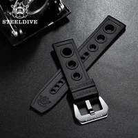 sd2201 rubber tropic strap 20mm 22mm replacement watch bands automatic watch bracelets dive watches steel buckle 2022mm