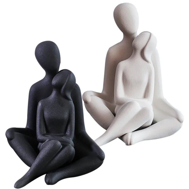 

Couple Hug Sculpture Abstract Couple Statue Decorative Home Decoration Abstract Lovers Statue Art Couple Character Statue