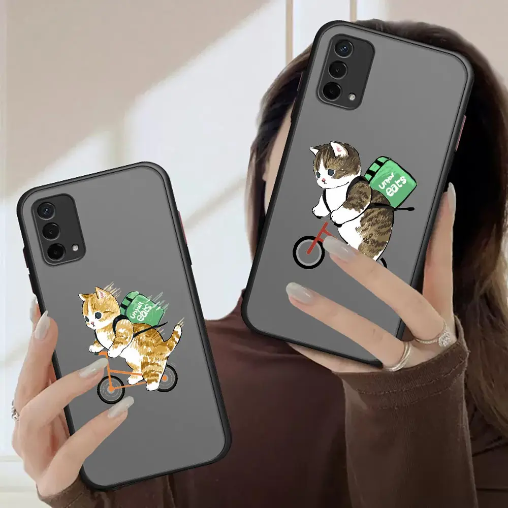 

Cycling Cat Hula Hoop Ring Cute Cats Animal For OPPO A94 A93 A92 A92S A91 A83 A74 A73 A72 A71 A59 A57 A55 A54 A53 A39 2020 Case