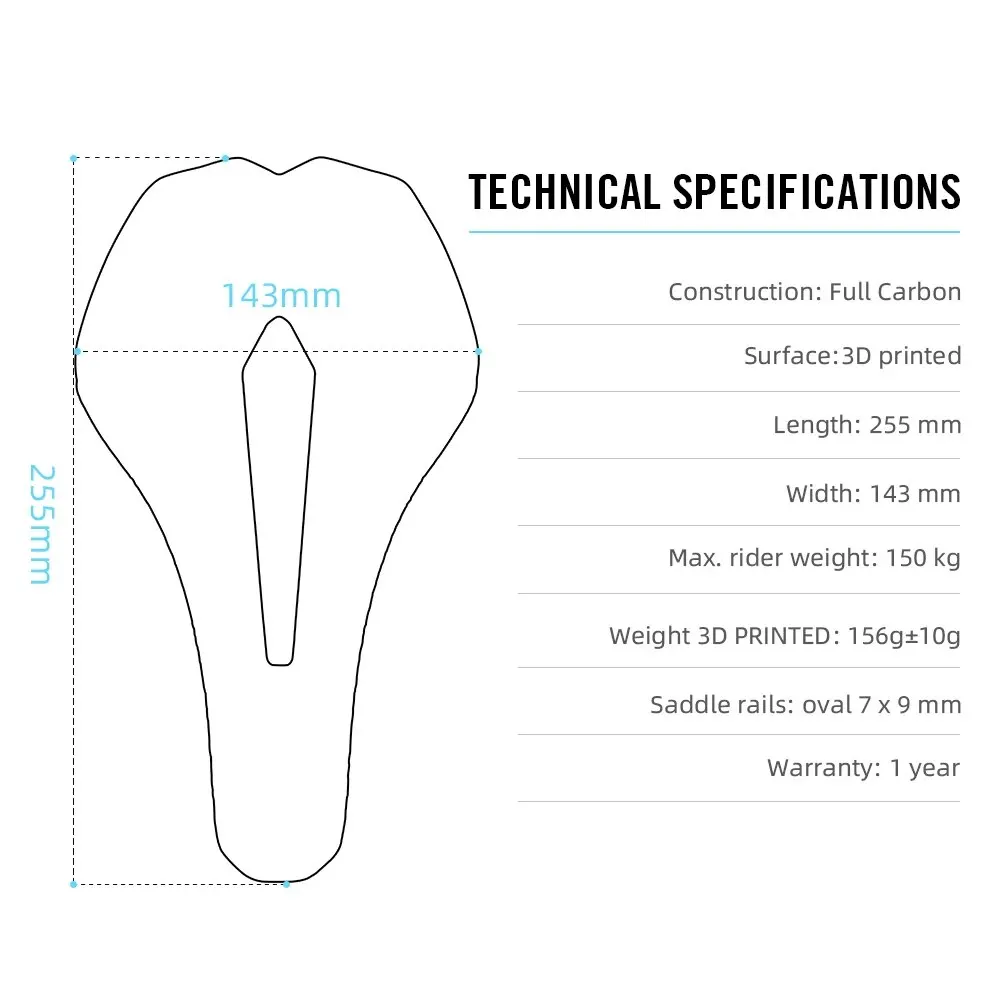 Ryet Унисекс Карбоновое Велосипедное Седло С 3d-принтом Сверхлегкое Дорожное Mtb Racing