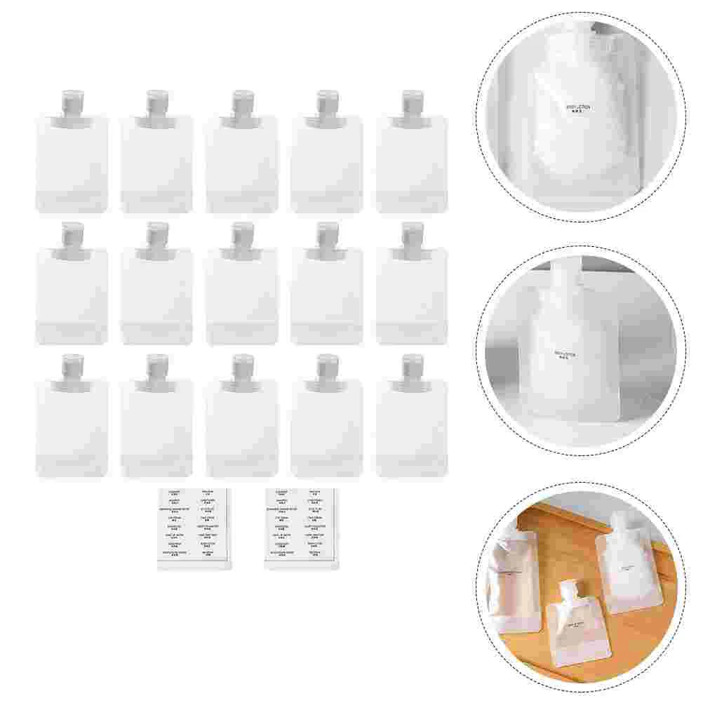 

Pouches Bags Bagrefillable Empty Containerspouch Packing Fluid Shampoo Makeupportable Lotion Toiletries Clear Sizesub Bottles