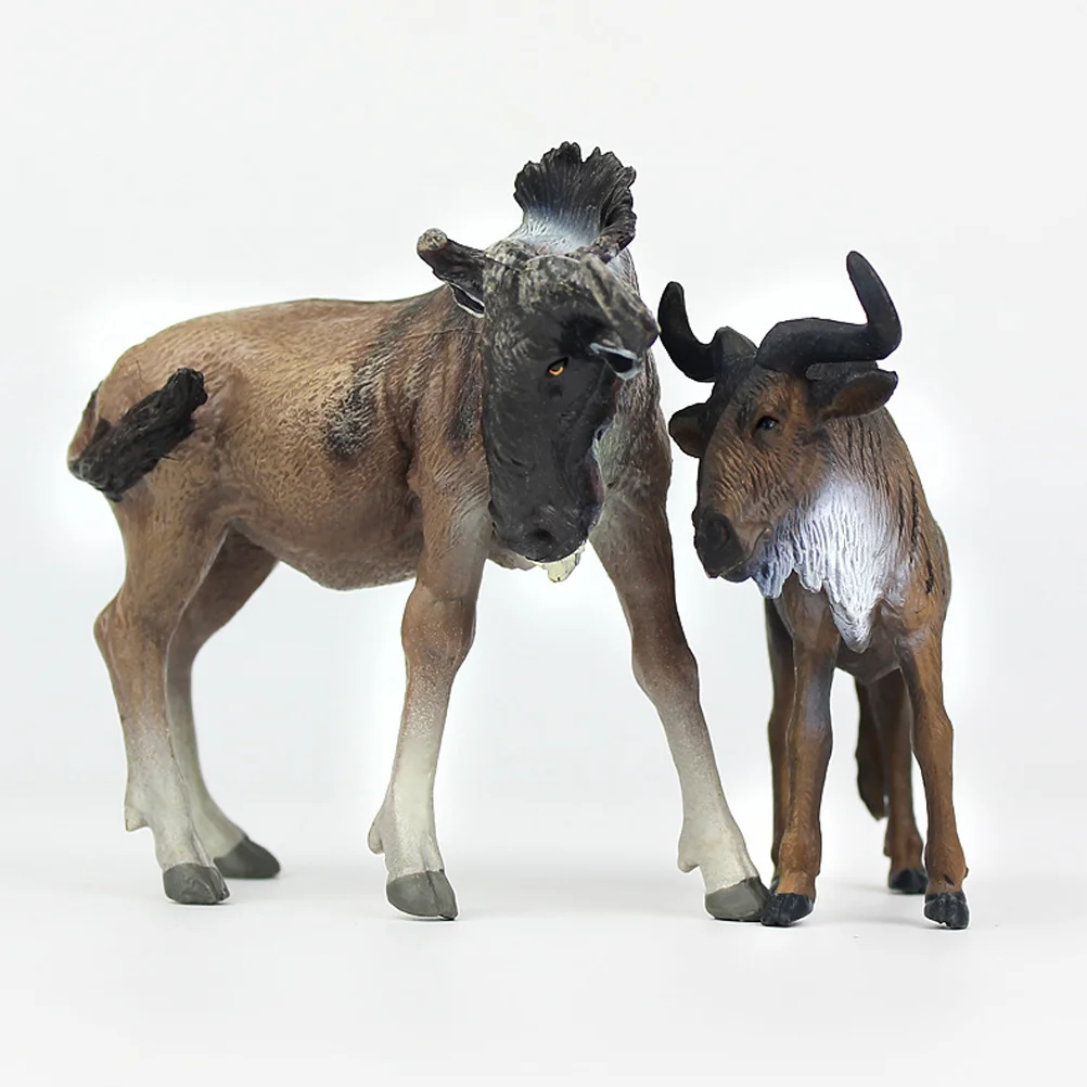 Животные африканская модель Wildebeest украшения для дома детская игрушка имитация