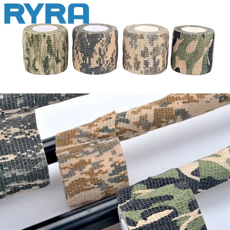 

Selfadhesive Stretch Non Woven Tactical Camouflage Belt Outdoor Hunting Camouflage Tape Catcher Hunting Camouflage Tape