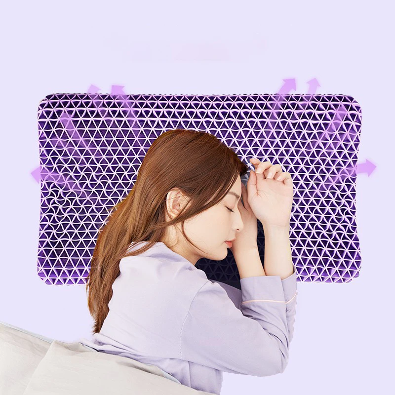Almohada ortopédica para masaje De cuello y cuello, Almohada De lectura Cervical con estrellas De látex, textil para el hogar GPF35XP