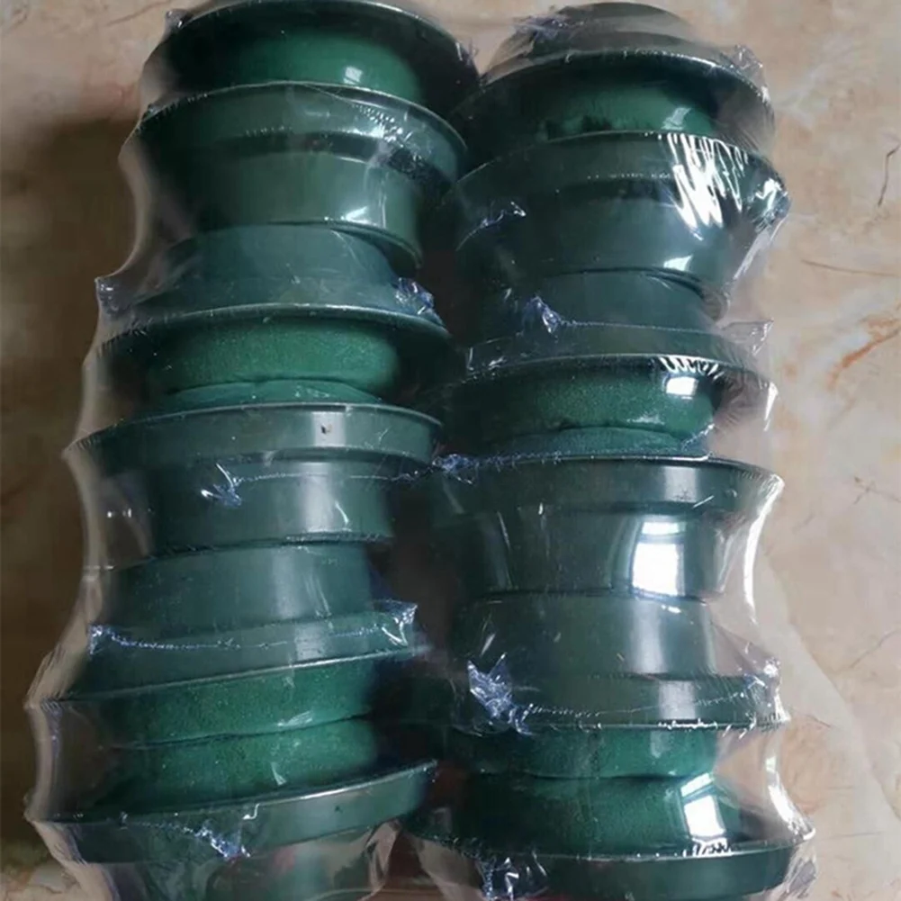 

8PCS Wedding Aisle DIY Craft Flower Arrangement Absorb Water Home Garden Green Floral Foam Keep Fresh Brick Block Round