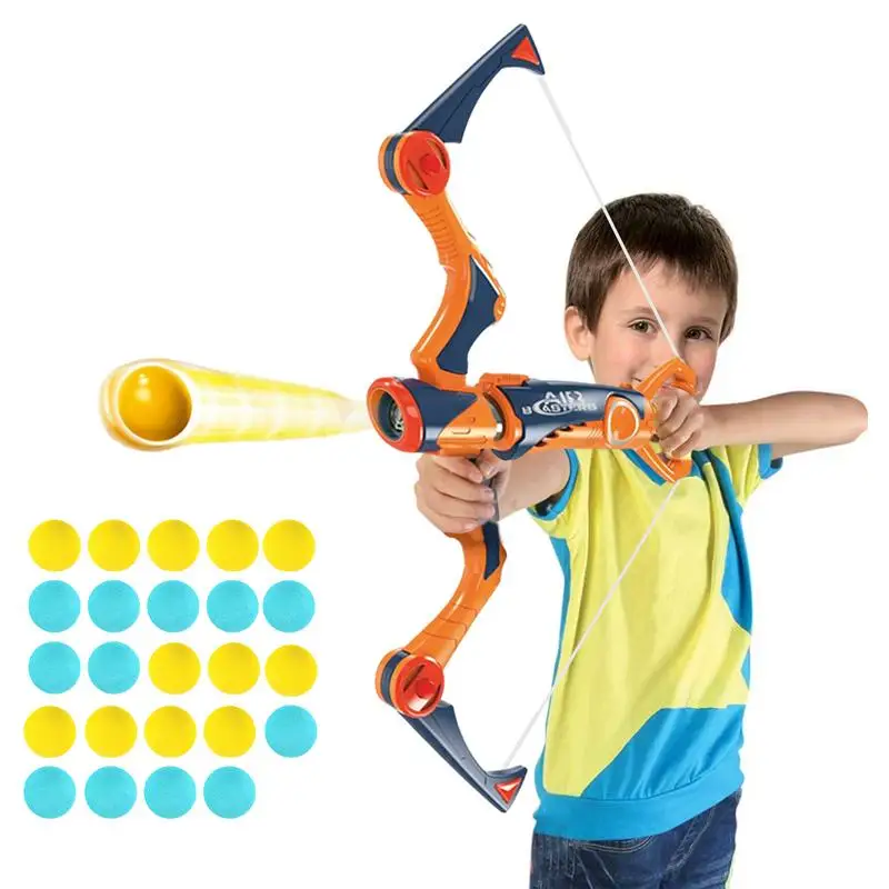 

Bow Shooting Set Outdoor Kids Toy Air-Powered Youth Bow Great For Indoor-Outdoor Game Birthday Gift For Boys And Girls