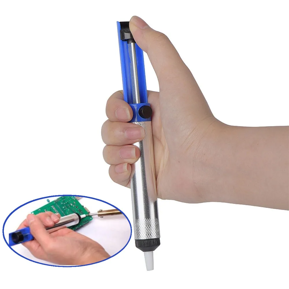 

1PC Aluminum Metal Desoldering Pump Suction Tin Gun Soldering Sucker Pen Removal Vacuum Soldering Iron Desolder Welding Tools