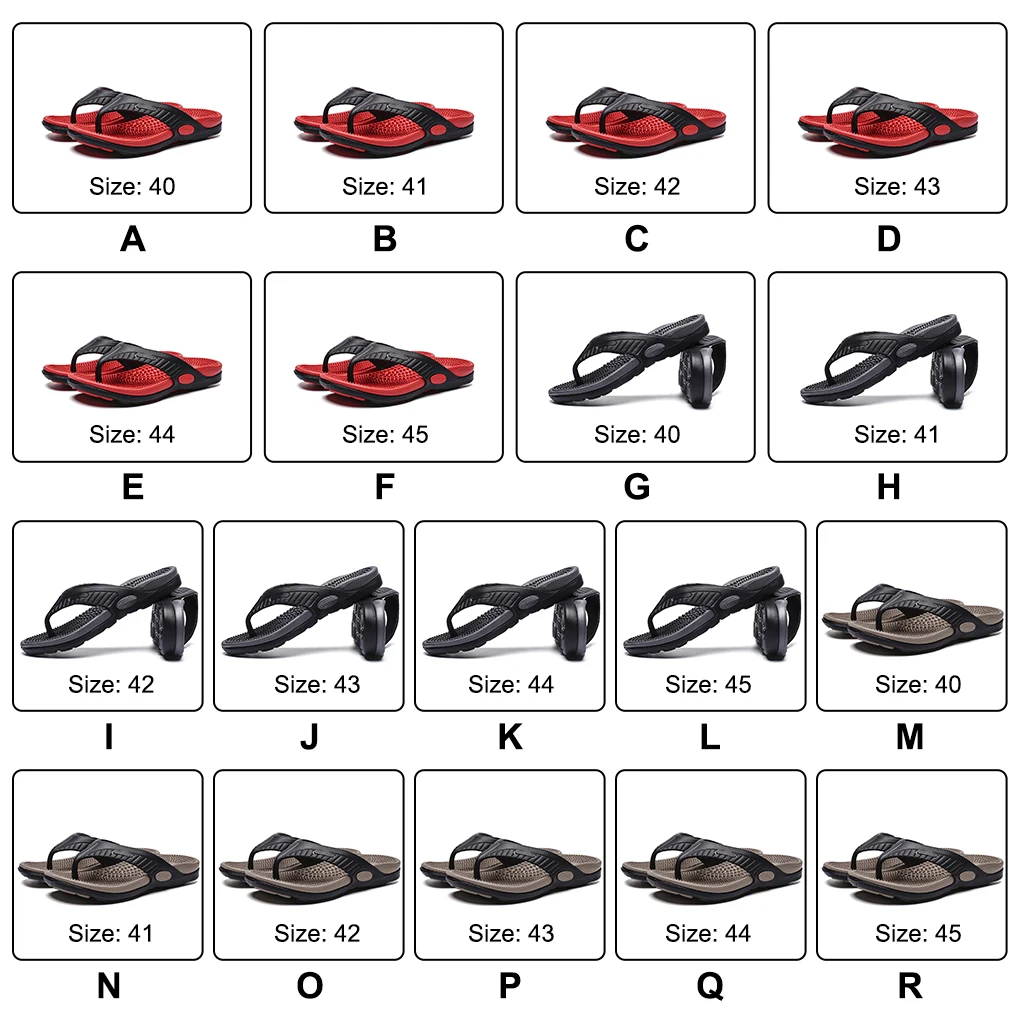 

Men Slippers Bathroom Flip Flops Sandals Shoes Outdoor Footwear Khaki 40