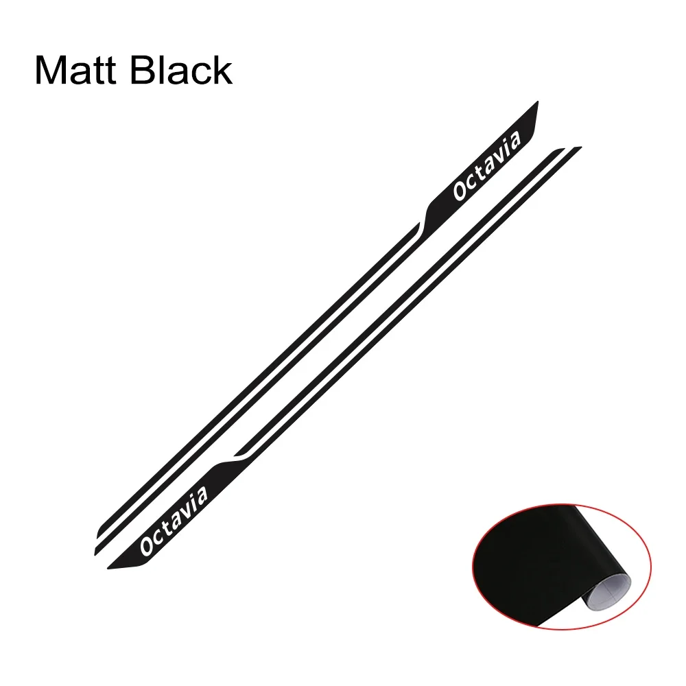 

Автомобильная наклейка на дверь, боковая наклейка, аксессуары для автотюнинга для Skoda Octavia A5 A7 2 3 Combi VRS MK2 MK3 MK4 A8 A4 Tour RS
