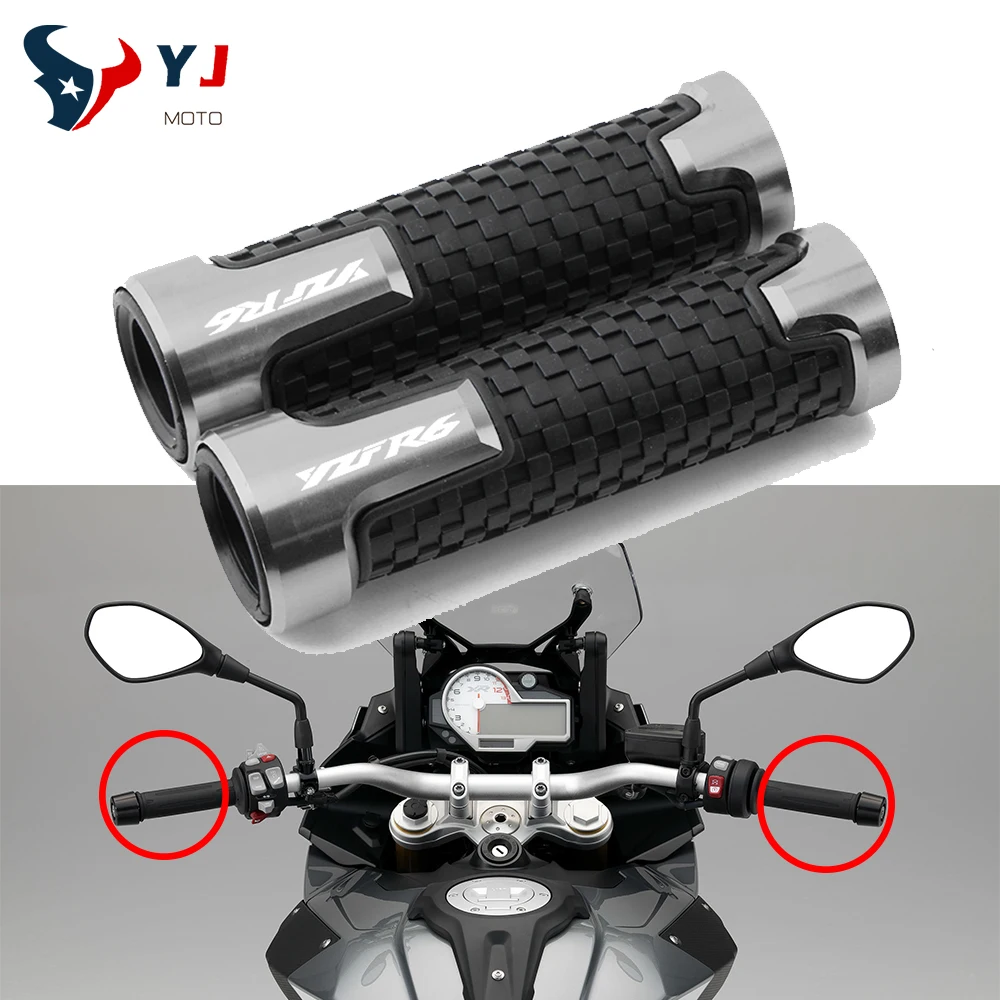 

YZFR6 для YAMAHA YZFR6 YZF R6 YZF-R6 2000-2016 2017 2018 высококачественные мотоциклетные CNC алюминиевые аксессуары резиновые ручки
