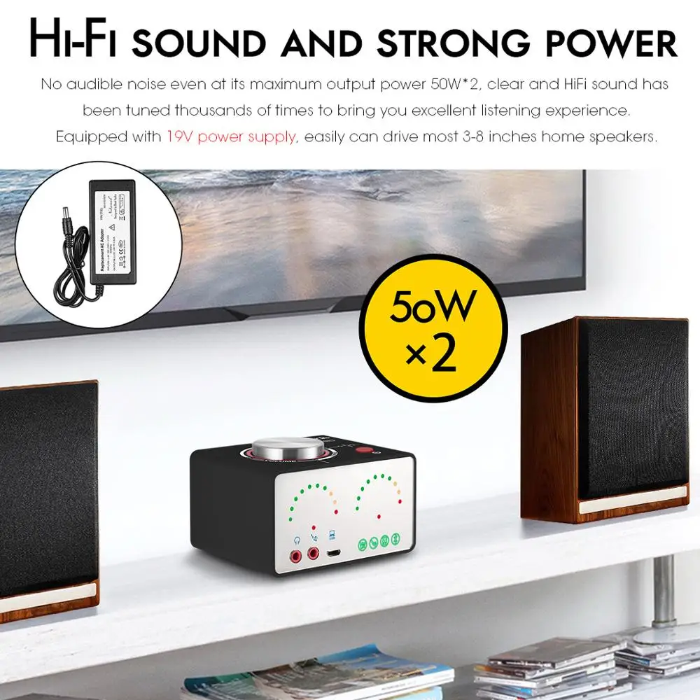Цифровой усилитель мощности Douk Audio Hi-Fi стерео мини Bluetooth 5 0 TPA3116 аудиоприемник USB