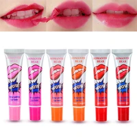 5 colors peel off liquid lipstick waterproof long lasting lip moisturizer gloss mask makeup tear pull lip lint cosmetics