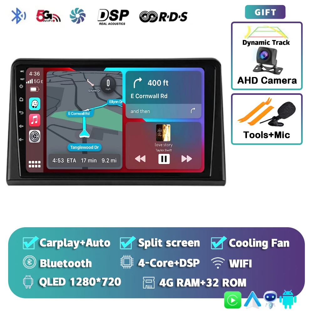 

Для Hyundai Sonata 7 LF 2017 2018 2019 Android 15 Carplay Автомагнитола GPS Мультимедийный плеер Стерео 360 Камера 4G + Wi-Fi BT DSP