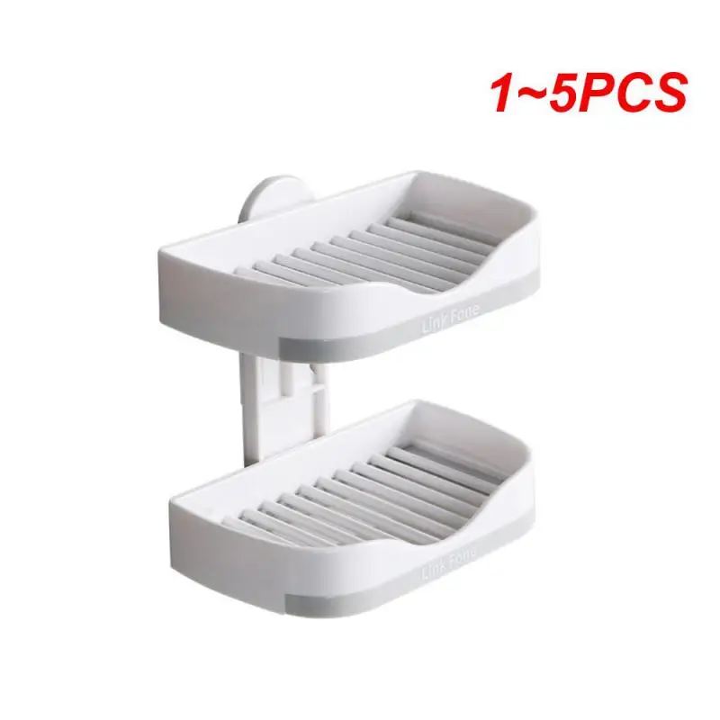 

1~5PCS Soap Box Drain Holder For Bathroom Shower Creative Plastic Portable 2023 Soap Dish With Drain Water Soap Holder Container