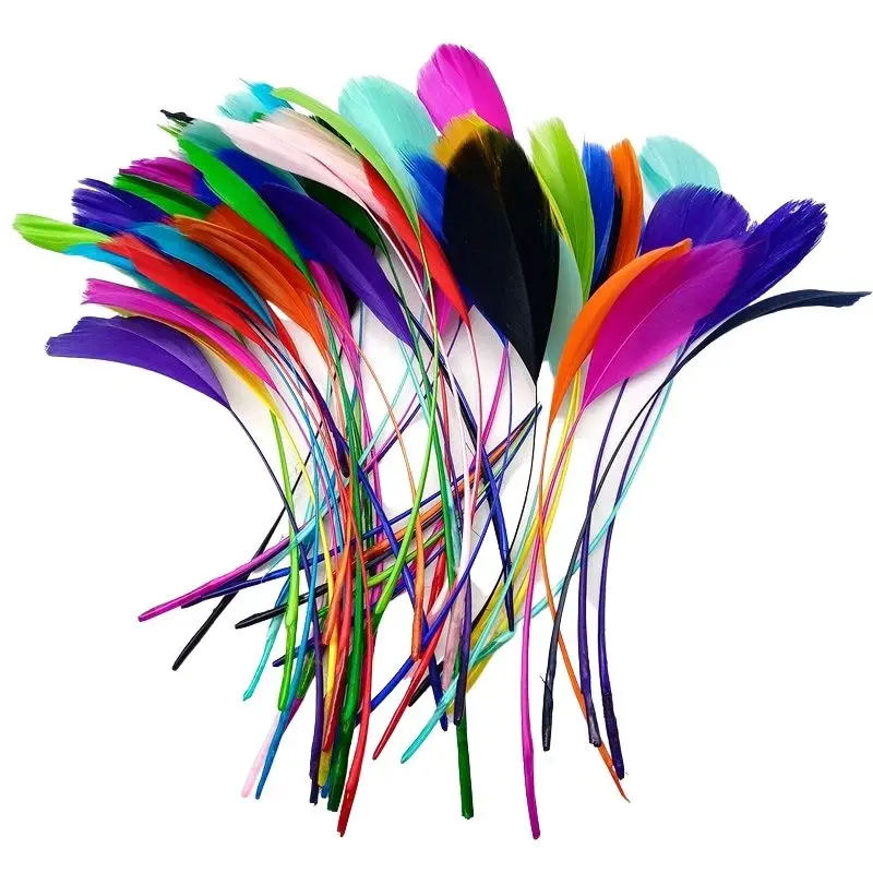 

20/100Pcs Goose Feathers for Needlework Jewelry Making DIY Christmas Decoration Wedding Clothes Hat Pluma Handicraft Accessories