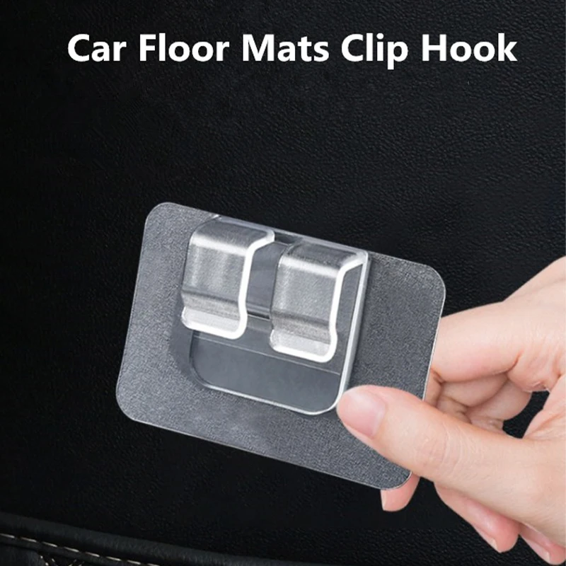 

10pcs Universal Car Floor Mats Anti-Slip Clip Hook Carpet Fixing Grips Clamps Holders Auto Fastener Retainer Tools Sticker